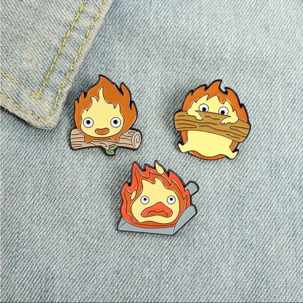 NEW Pin - Calcifer 🔥 Howl’s Moving Castle Studio Ghibli